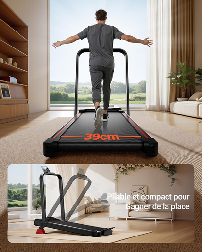 Ultra-Slim Folding Incline Treadmill – 2.5HP Silent Walking Pad