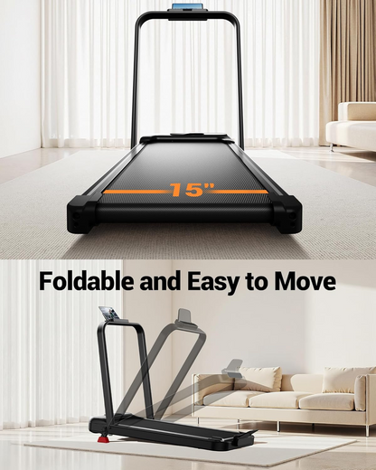 LONTEK 4-in-1 Folding Treadmill with 15% Incline
