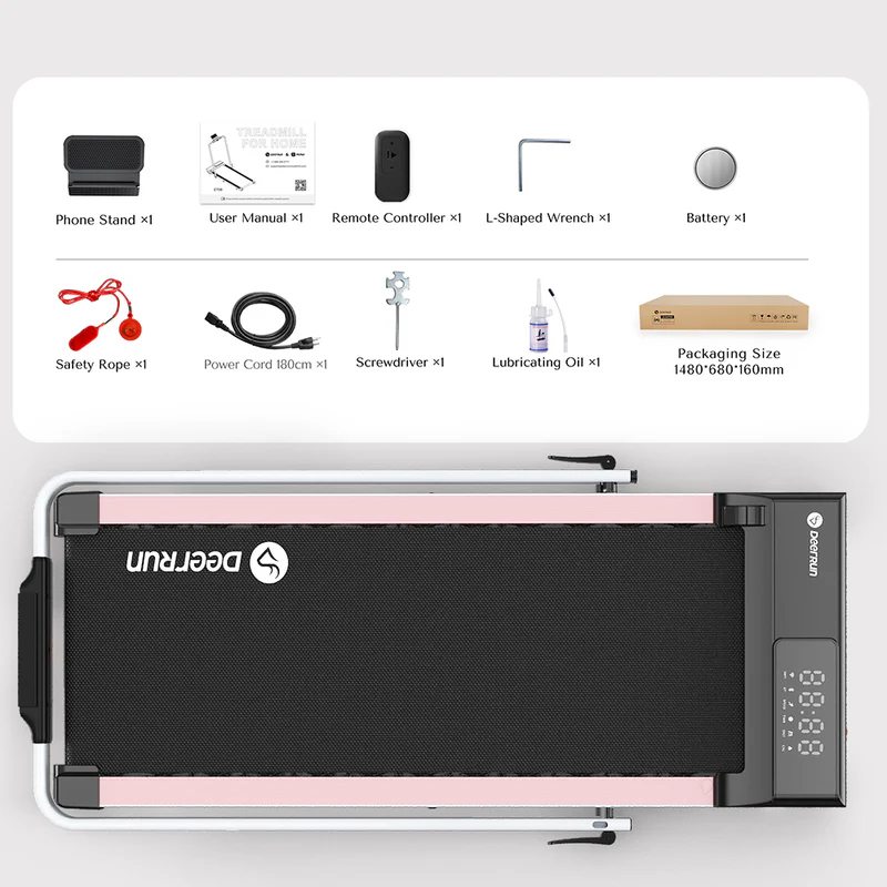 A5 Pro Smart 2-in-1 Folding Treadmill – Compact Walking Pad for Home & Office